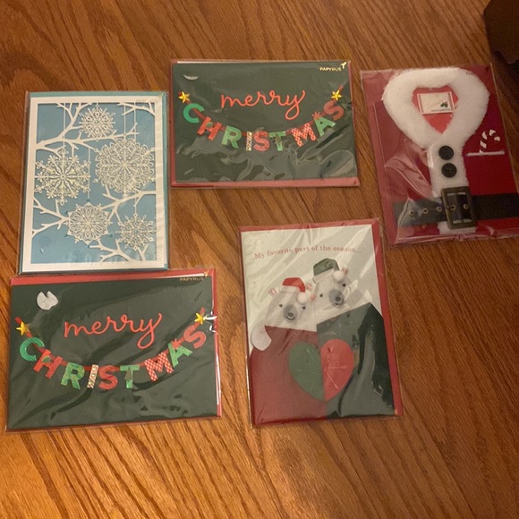 Collection of 5 brand new Papyrus holiday cards incredible - Picture 2 of 11